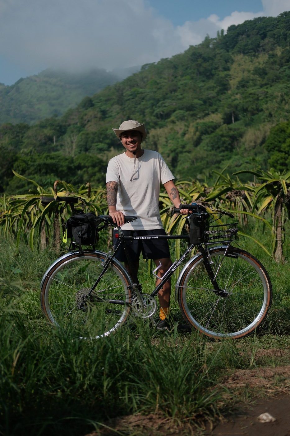 Angelo on a bike tour